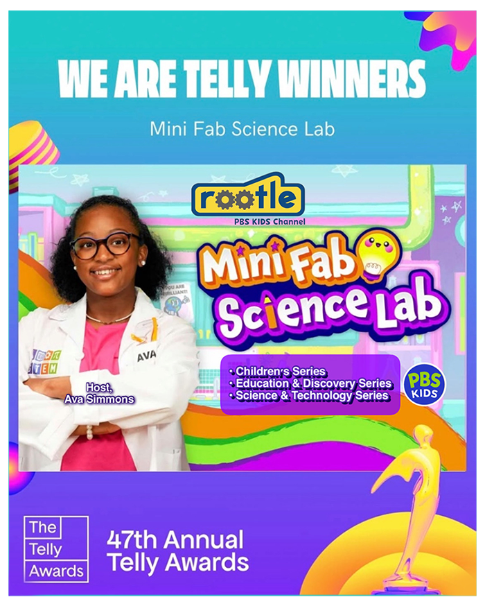 Mini Fab Science Lab on PBS Kids — 47th Annual Telly Awards Winner